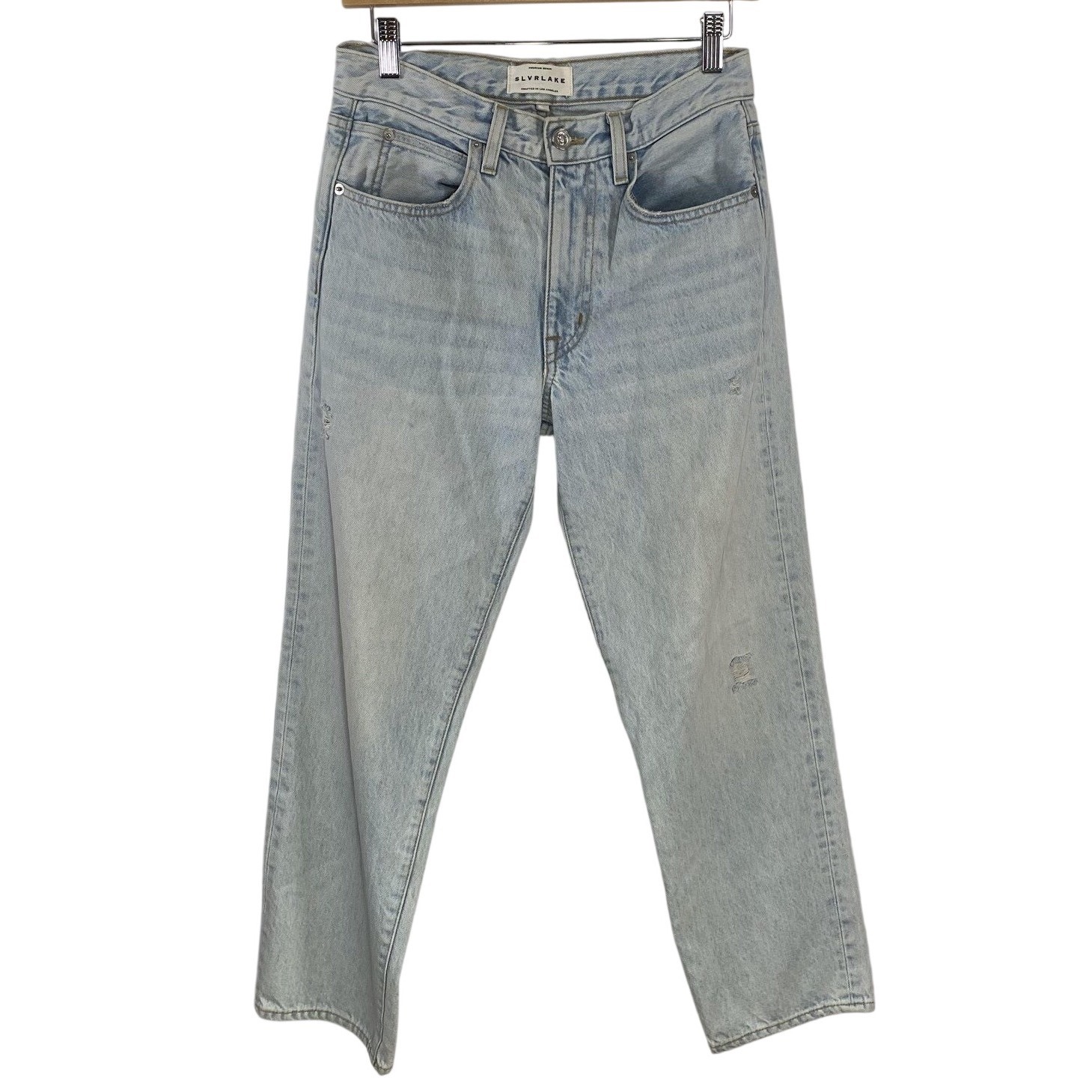 Slvrlake Jeans Womens 26 Light Wash Sophie Crop Love Song Made In Usa Sopc707s